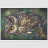 Steampunk Uil 1 Decoupage Papier (Voorkant)