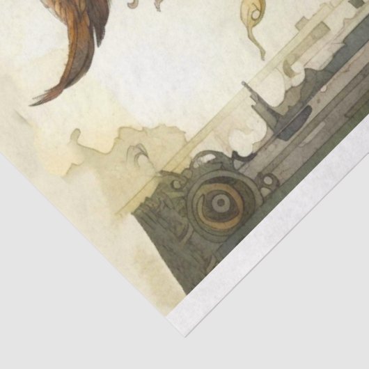 Steampunk Uil 2 Decoupage Papier (Detail)