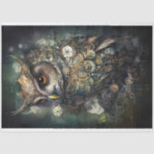 Steampunk Uil 3 Decoupage Papier (Voorkant)