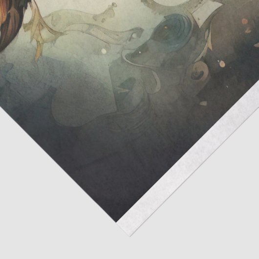 Steampunk Uil 4 Decoupage Papier (Detail)