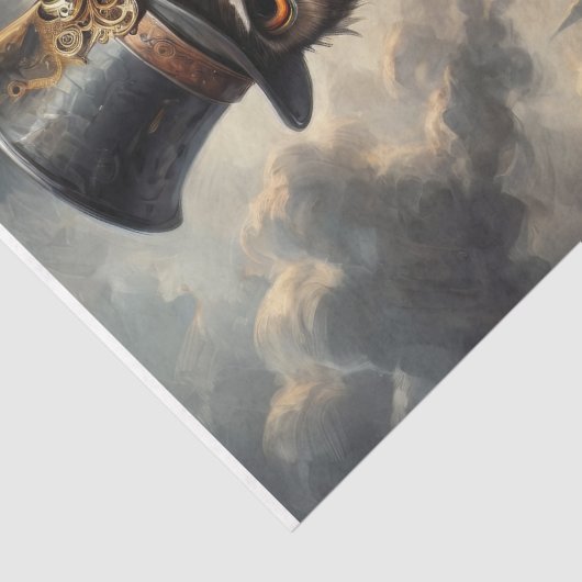 Steampunk Uil -Decoupage- Tissuepapier (Detail)