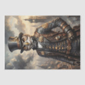 Steampunk Uil -Decoupage- Tissuepapier (Voorkant)