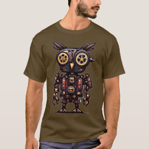Steampunk uil fantasie uil cyborg uil robot uil 2 t-shirt