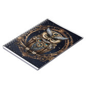 Steampunk Uil Tegen de Sterrenhemel Notitieboek (Linkerzijde)