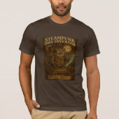 Steampunk Uil Uitvinder - Retro Fantasy T-shirt (Voorkant)