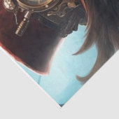 Steampunk Uil Weefsel Papier (Detail)