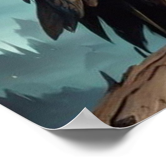 Steampunk Uil. wijsheid Poster (Hoek)