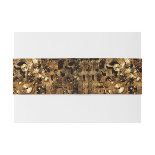 Steampunk Uitnodigingen Wikkel (Achterkant Voorbeeld)