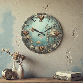 Steampunk Under Water Wall Clock Grote Klok