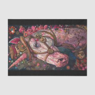 Steampunk Unicorn Tissuepapier