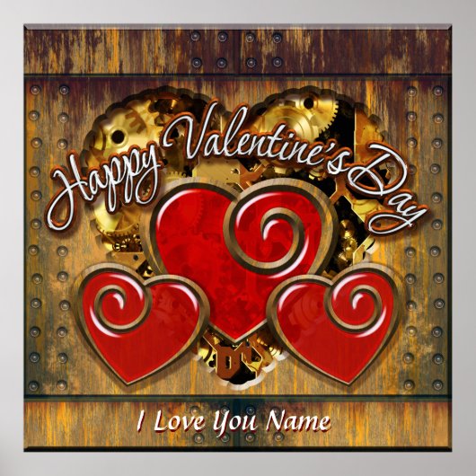 Steampunk Valentijn 3 Poster (Voorkant)