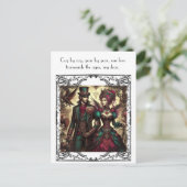 Steampunk Valentijn Briefkaart (Staand voorkant)