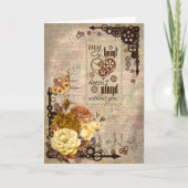 Steampunk  Valentijn Kaart - Blank (Voorkant)