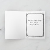 Steampunk Valentijn Rusty Gears Heart Key en Lock Feestdagen Kaart (Binnen)