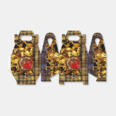 Steampunk Valentijnsdag 1B Tent Favor Box Bedankdoosjes (Uitgevouwen)