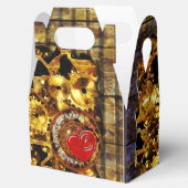 Steampunk Valentijnsdag 1B Tent Favor Box Bedankdoosjes (Geopend)
