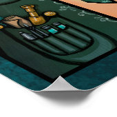 Steampunk Vampire Time Traveler Temple Poster (Hoek)