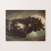 Steampunk Verberg je ogen originele kunstwerk Legpuzzel (Horizontaal)