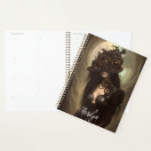 Steampunk Verberg je ogen originele kunstwerk Planner (Display)