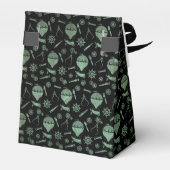 Steampunk Verdigris Balloons Monogram Bedankdoosjes (Achterkant)