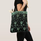Steampunk Verdigris Bronze-ballonnen Tote Bag (Dichtbij)
