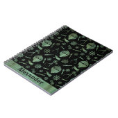 Steampunk Verdigris Bronze Ballooning Aangepaste n Notitieboek (Linkerzijde)