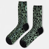 Steampunk Verdigris Bronze Gears Socks Sokken (Links)