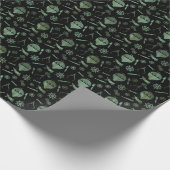 Steampunk Verdigris Bronze Hot Air-ballonnen Cadeaupapier (Hoek)