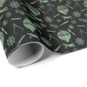 Steampunk Verdigris Bronze Hot Air-ballonnen Cadeaupapier (Rol Hoek)