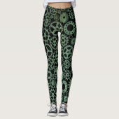 Steampunk Verdigris Bronze Leggings (Voorkant)