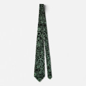 Steampunk Verdigris Bronzen Gears Stropdas (Voorkant)