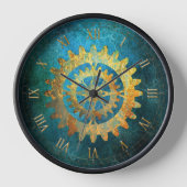 Steampunk Verdigris Rusty Cogwheels (Voorkant)