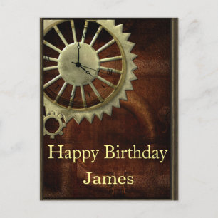 Steampunk Verjaardag Briefkaart