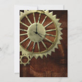 Steampunk Verjaardag Kaart (Achterkant)