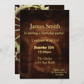 Steampunk Verjaardag Kaart (Voorkant / Achterkant)