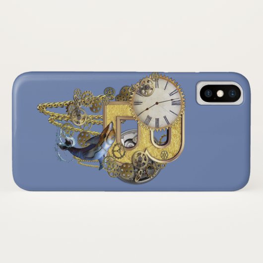 Steampunk verjaardagsbrief B Case-Mate iPhone Case (Achterkant (horizontaal))
