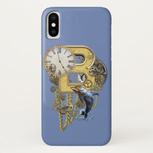 Steampunk verjaardagsbrief B iPhone X Hoesje