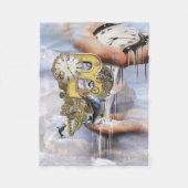 Steampunk verjaardagsbrief B Fleece Deken (Voorkant)