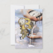 Steampunk verjaardagsbrief B Kaart (Voorkant)