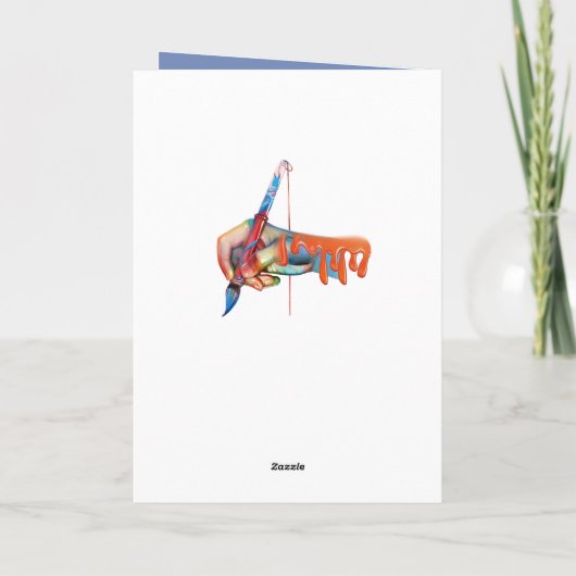 Steampunk verjaardagsbrief B Kaart (Achterkant)