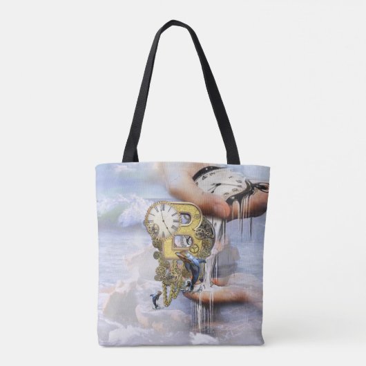 Steampunk verjaardagsbrief B Tote Bag (Achterkant)