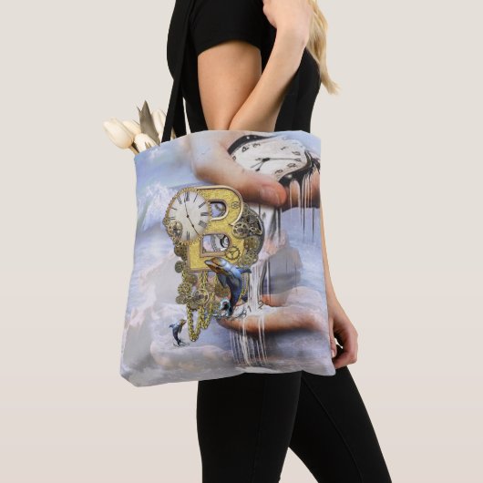 Steampunk verjaardagsbrief B Tote Bag (Dichtbij)