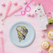 Steampunk verjaardagsbrief C Papieren Bordje (Feest)