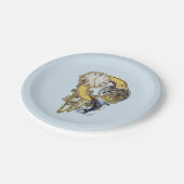 Steampunk verjaardagsbrief C Papieren Bordje (Gekanteld)