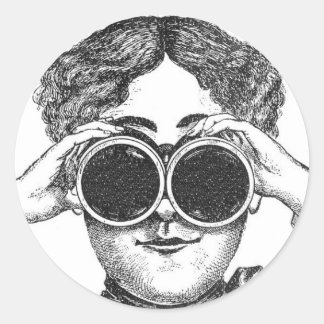 Steampunk verrekijker Sticker
