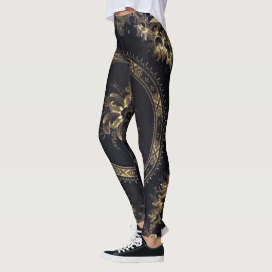 Steampunk Victoria Blue/Black Leggings (Links)