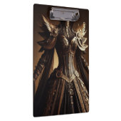 Steampunk Victoriaans Black and Gold Empress Gown Klembord (Rechts)