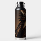 Steampunk Victoriaans Black and Gold Empress Gown Waterfles (Voorkant)