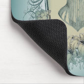 Steampunk Victoriaans bloemenkrans korset Muismat (Hoek)