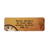 Steampunk Victoriaans bruiloft Etiket (Voorkant)